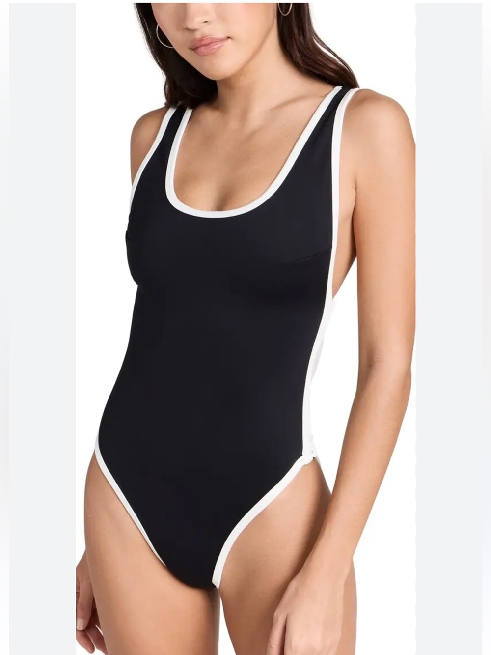 Good American Varsity Layout One -Piece Swimsuit